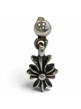 Chrome Hearts Tiny Ech Plus Drop Single Earrings Post 14k Back 925 Sterling